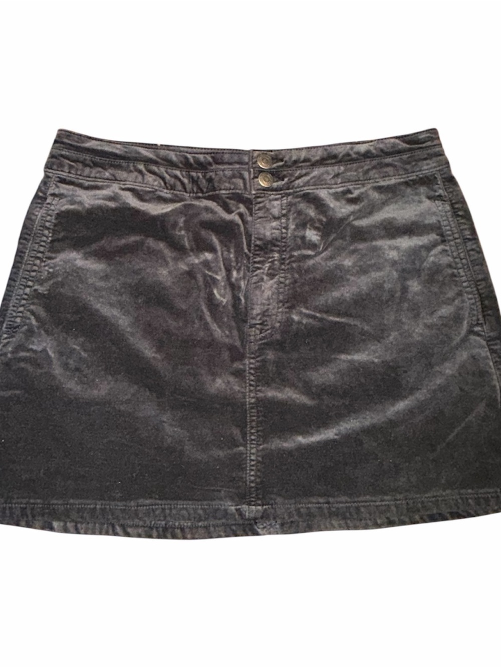 American Eagle Outfitters Black Velvet Mini Skirt